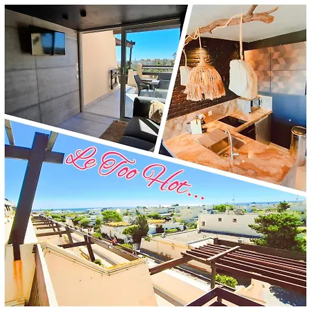 Le Too Hot - Vue Et Terrasse A Port Nature - Village Naturiste Apartment Agde